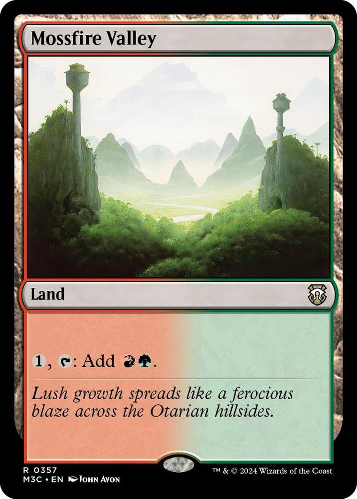 Mossfire Valley (Ripple Foil) (357) [Modern Horizons 3 Commander]