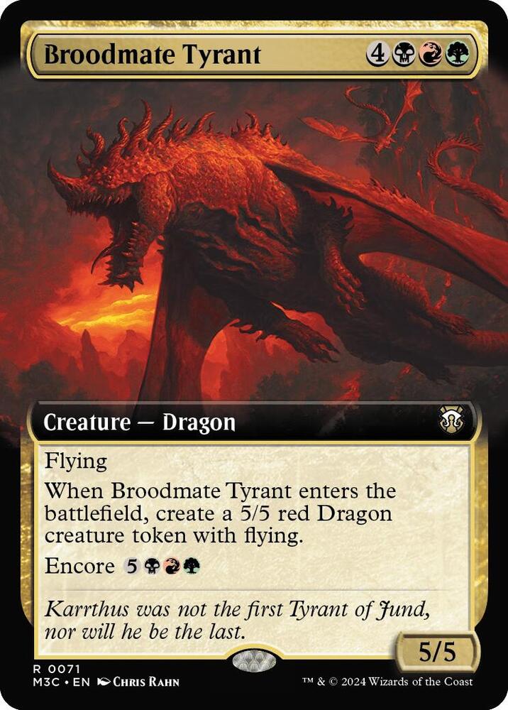 Broodmate Tyrant (Extended Art) (71) [Modern Horizons 3 Commander]