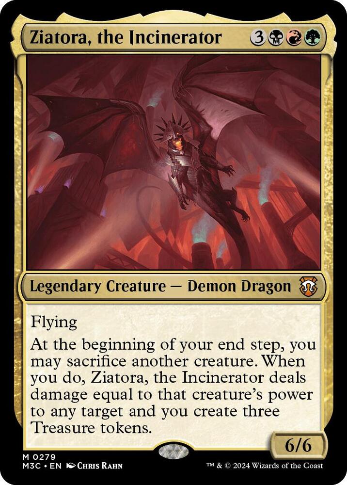 Ziatora, the Incinerator (Ripple Foil) (279) [Modern Horizons 3 Commander]