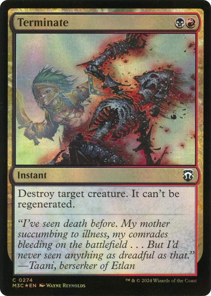Terminate (Ripple Foil) (274) [Modern Horizons 3 Commander]