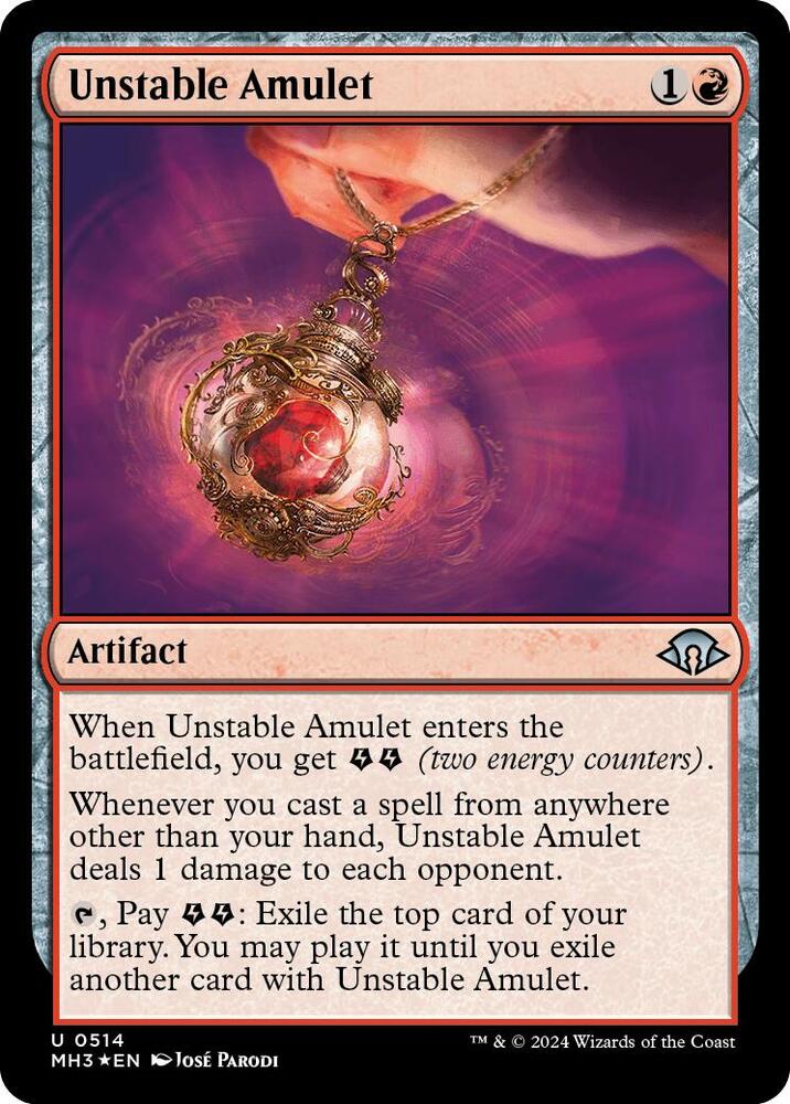 Unstable Amulet (Ripple Foil) (514) [Modern Horizons 3]