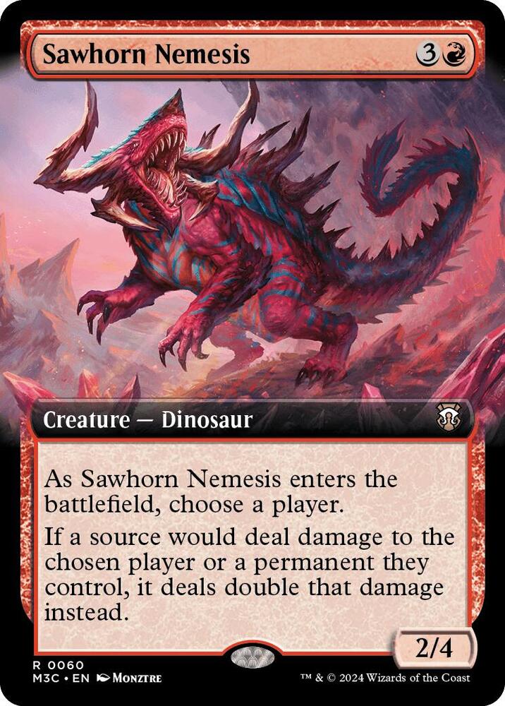 Sawhorn Nemesis (Extended Art) (60) [Modern Horizons 3 Commander]