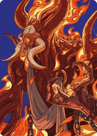 Phlage, Titan of Fire's Fury Art Card (50) [Modern Horizons 3 Art Series]