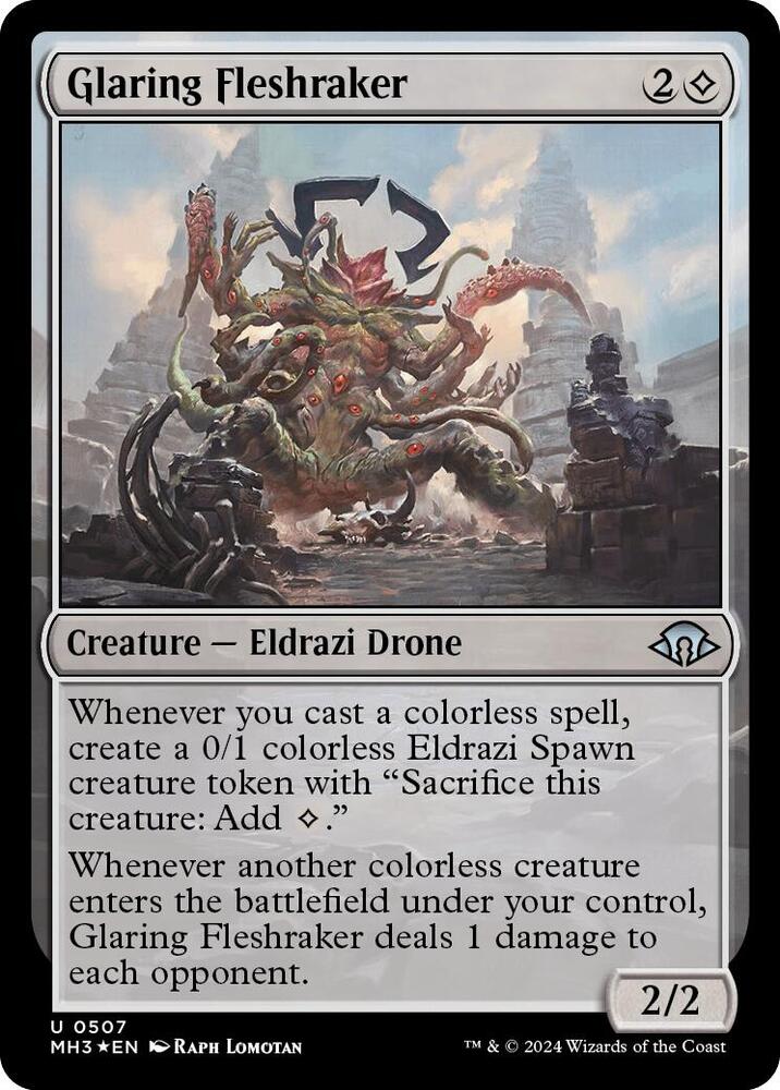 Glaring Fleshraker (Ripple Foil) (507) [Modern Horizons 3]
