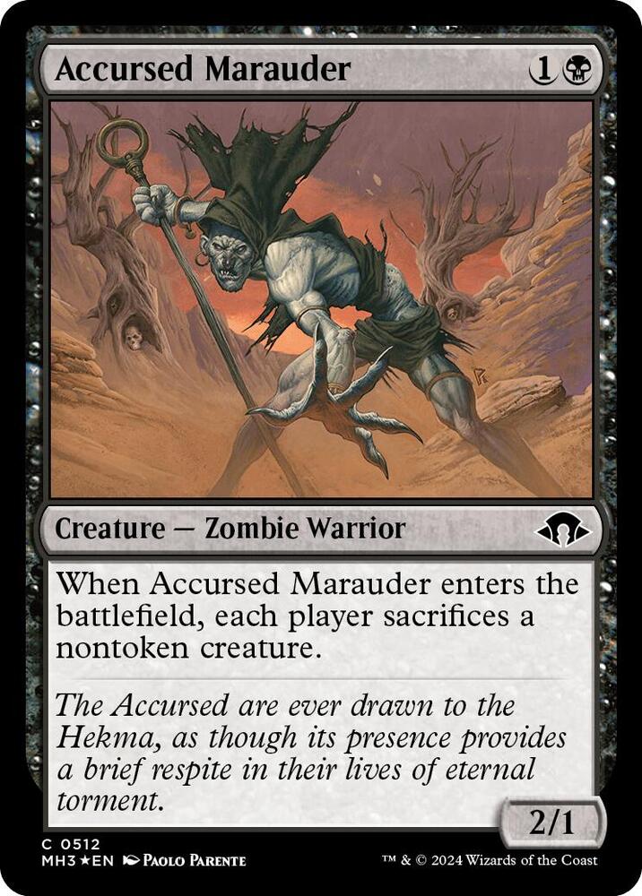 Accursed Marauder (Ripple Foil) (512) [Modern Horizons 3]