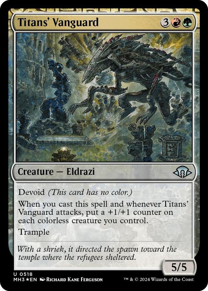Titans' Vanguard (Ripple Foil) (518) [Modern Horizons 3]