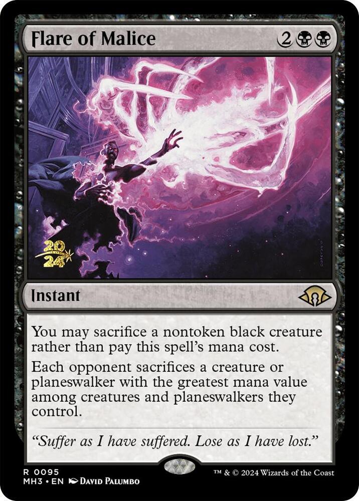 Flare of Malice (95) [Prerelease Cards]