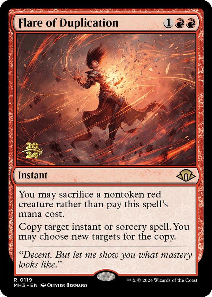 Flare of Duplication (119) [Prerelease Cards]