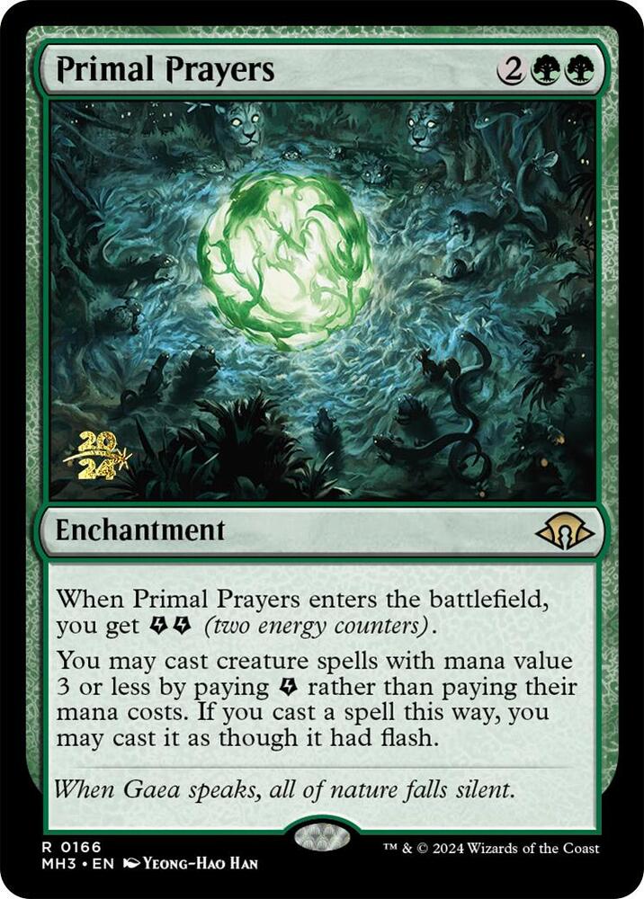 Primal Prayers (166) [Prerelease Cards]