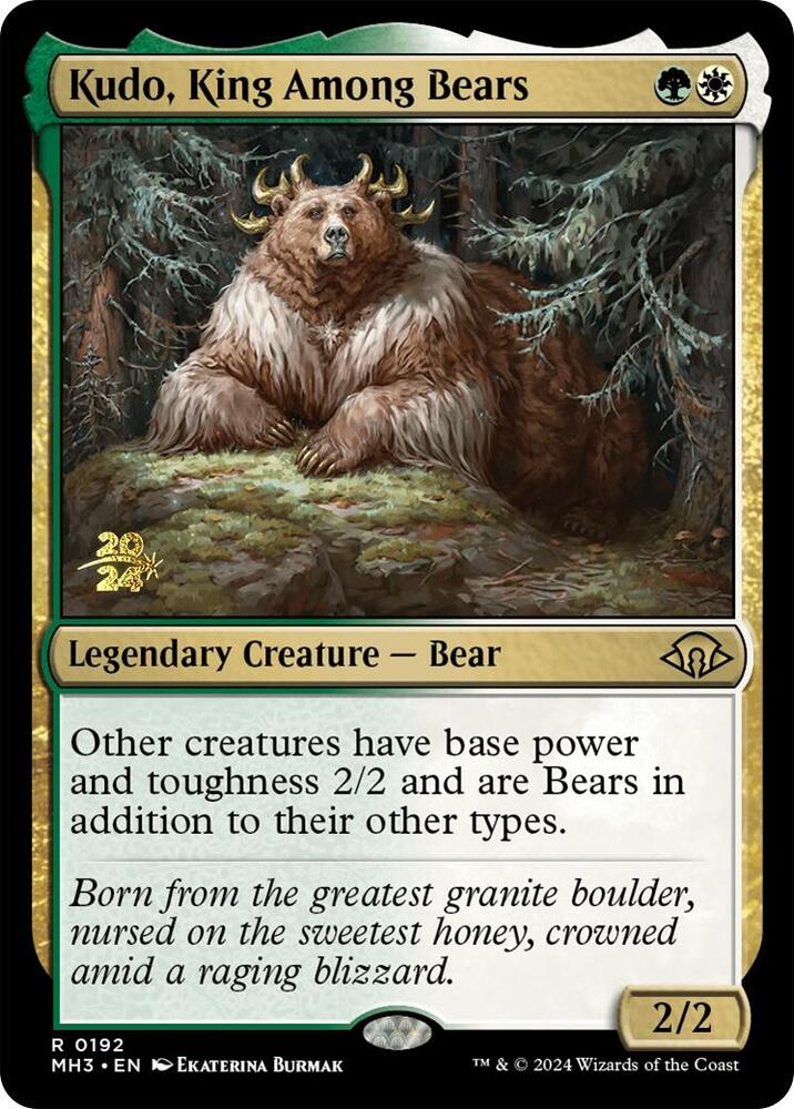 Kudo, King Among Bears (192) [Prerelease Cards]
