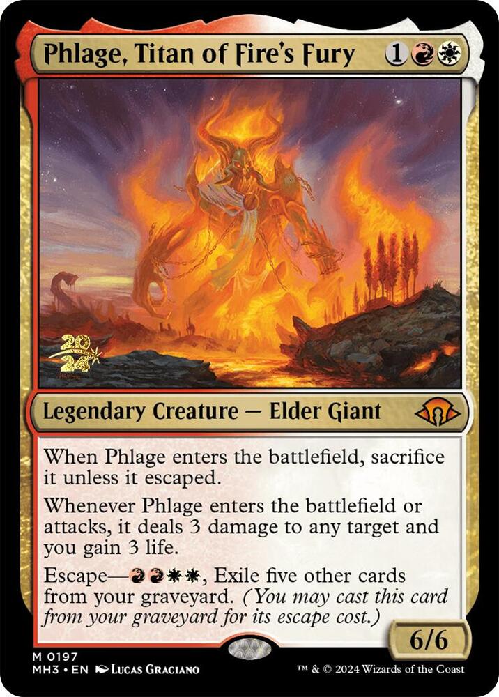 Phlage, Titan of Fire's Fury (197) [Prerelease Cards]