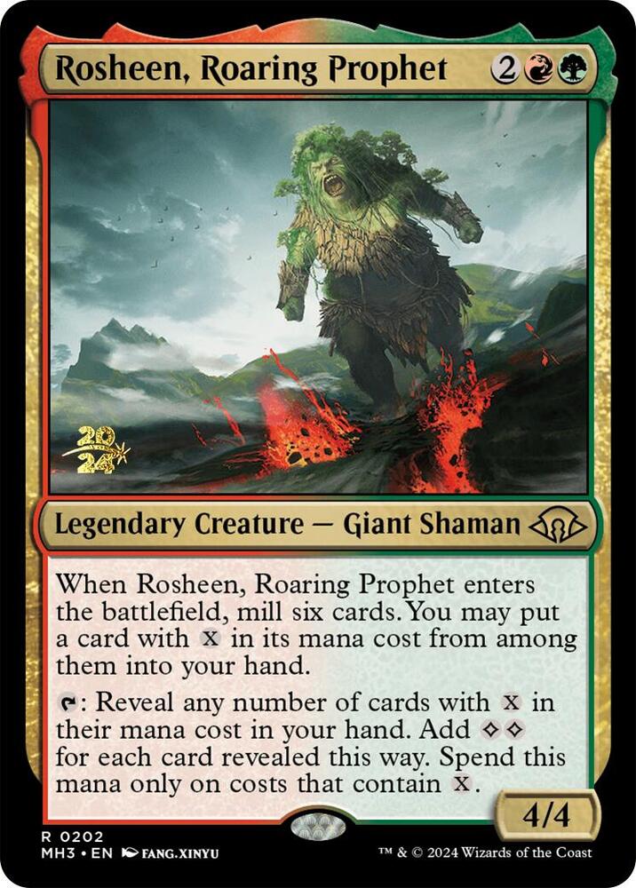 Rosheen, Roaring Prophet (202) [Prerelease Cards]