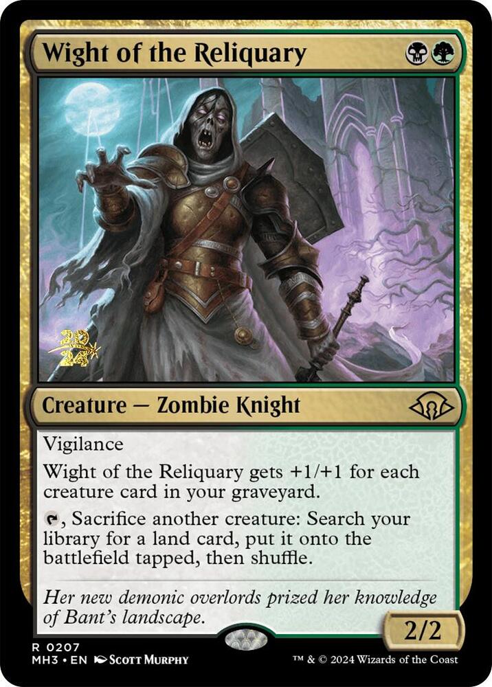 Wight of the Reliquary (207) [Prerelease Cards]