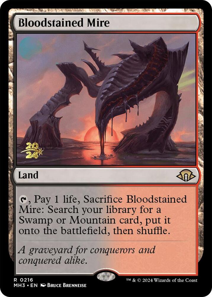 Bloodstained Mire (216) [Prerelease Cards]