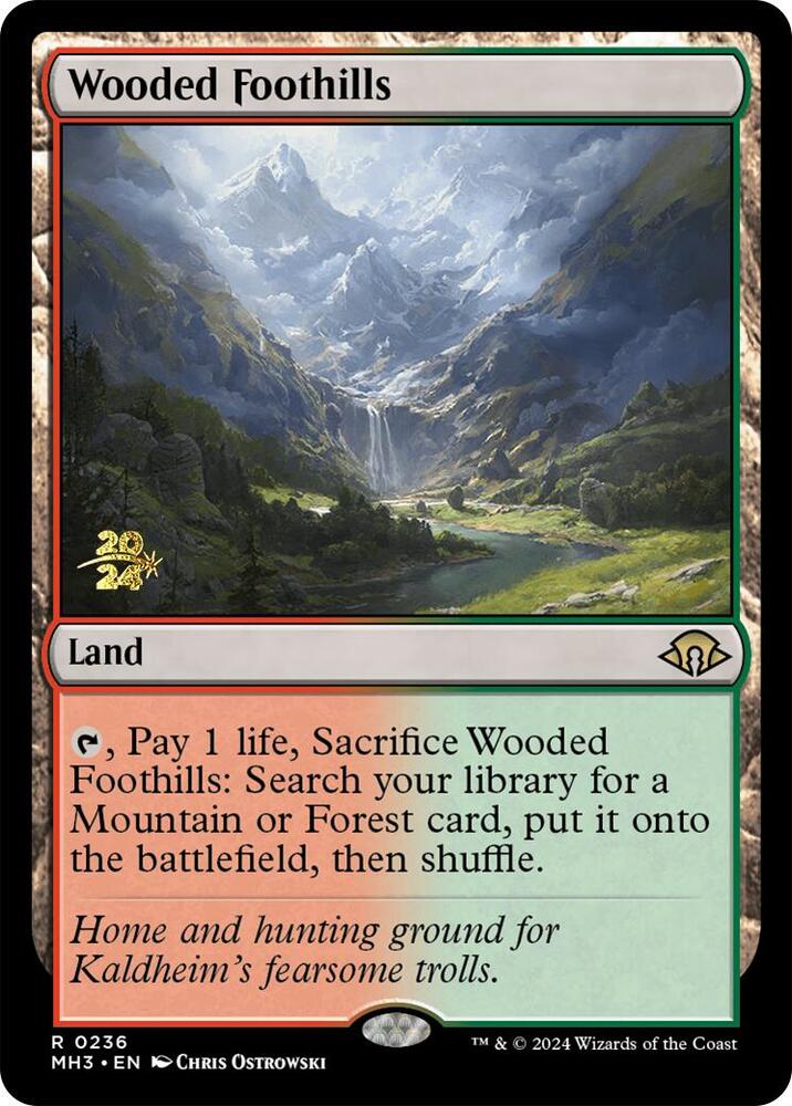 Wooded Foothills (236) [Prerelease Cards]