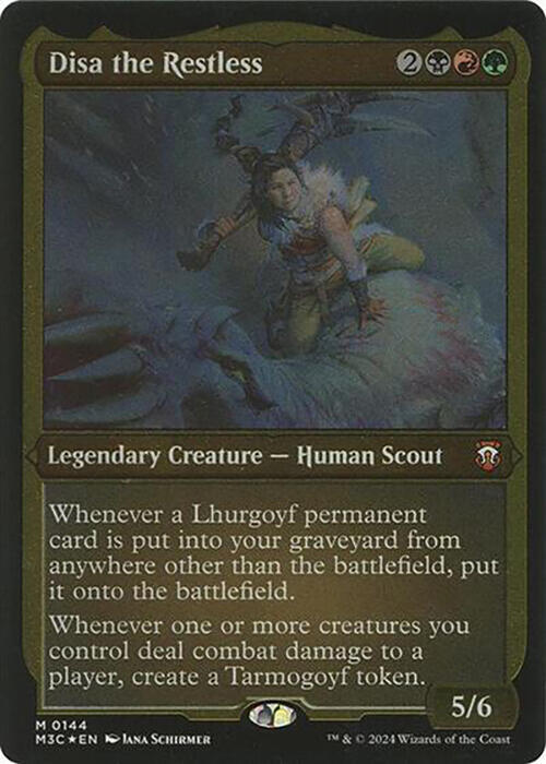 Disa the Restless (Display Commander) - Thick Stock (144) [Modern Horizons 3 Commander]