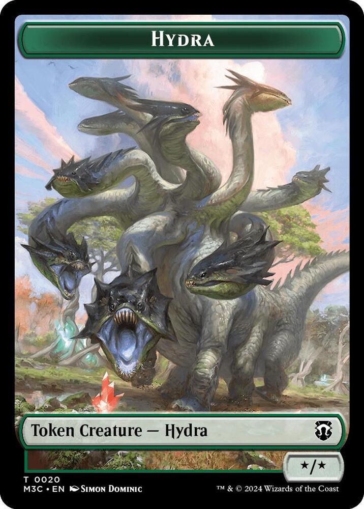 Hydra // Boar Double-Sided Token (20 // 17) [Modern Horizons 3 Commander]