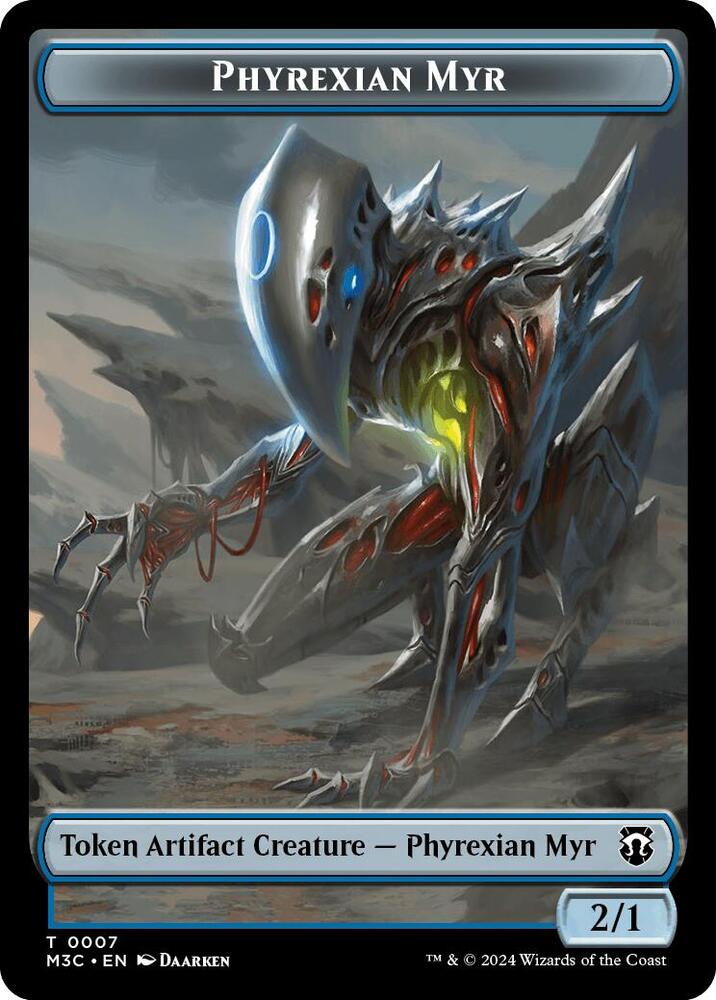 Phyrexian Myr // Servo Double-Sided Token (7 // 33) [Modern Horizons 3 Commander]