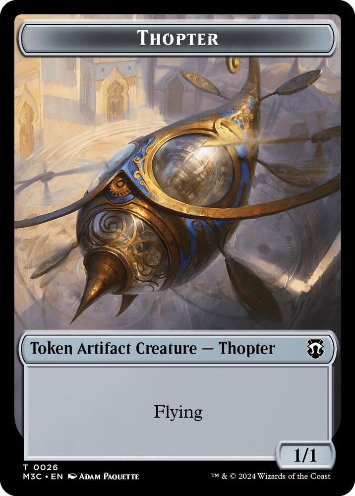 Thopter // Copy Double-Sided Token (26 // 1) [Modern Horizons 3 Commander]