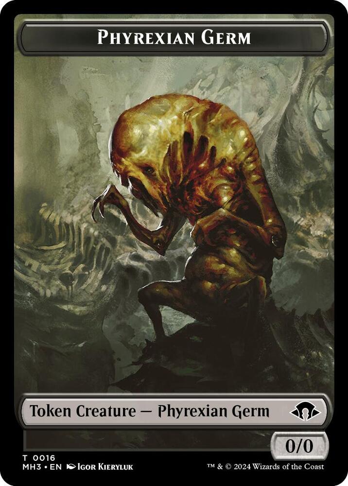Phyrexian Germ // Copy Double-Sided Token (16 // 1) [Modern Horizons 3]