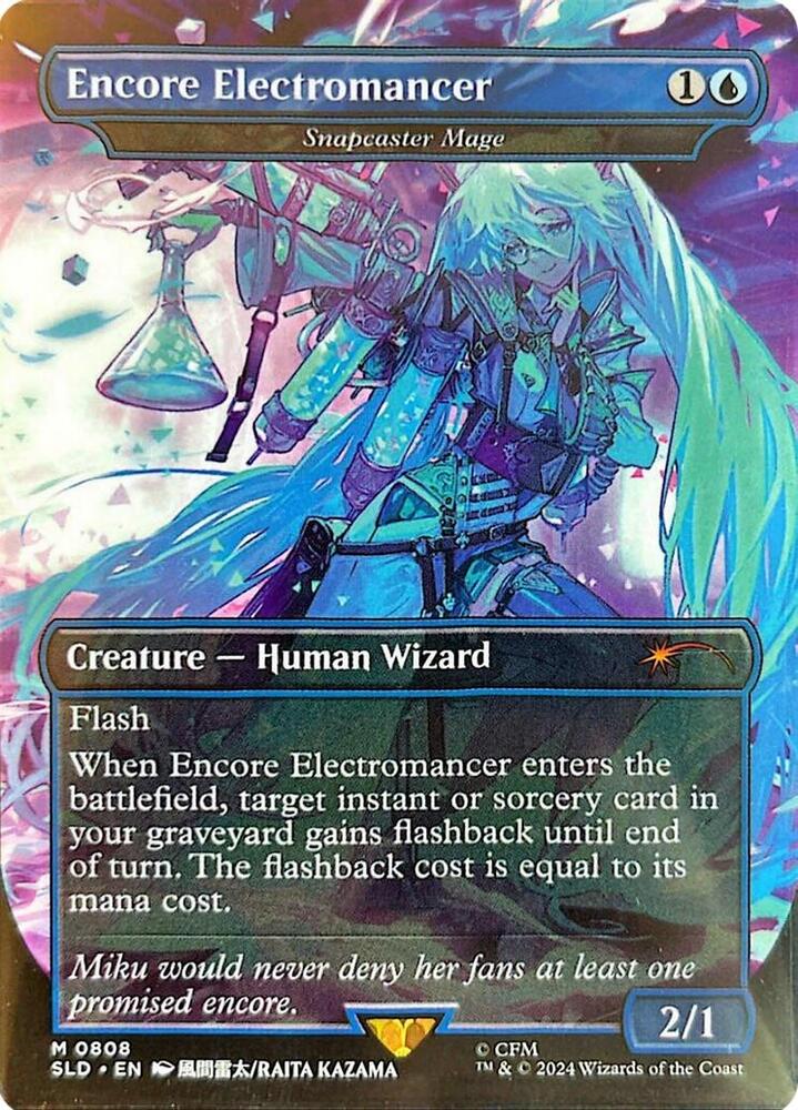 Encore Electromancer - Snapcaster Mage (808) [Secret Lair Drop]