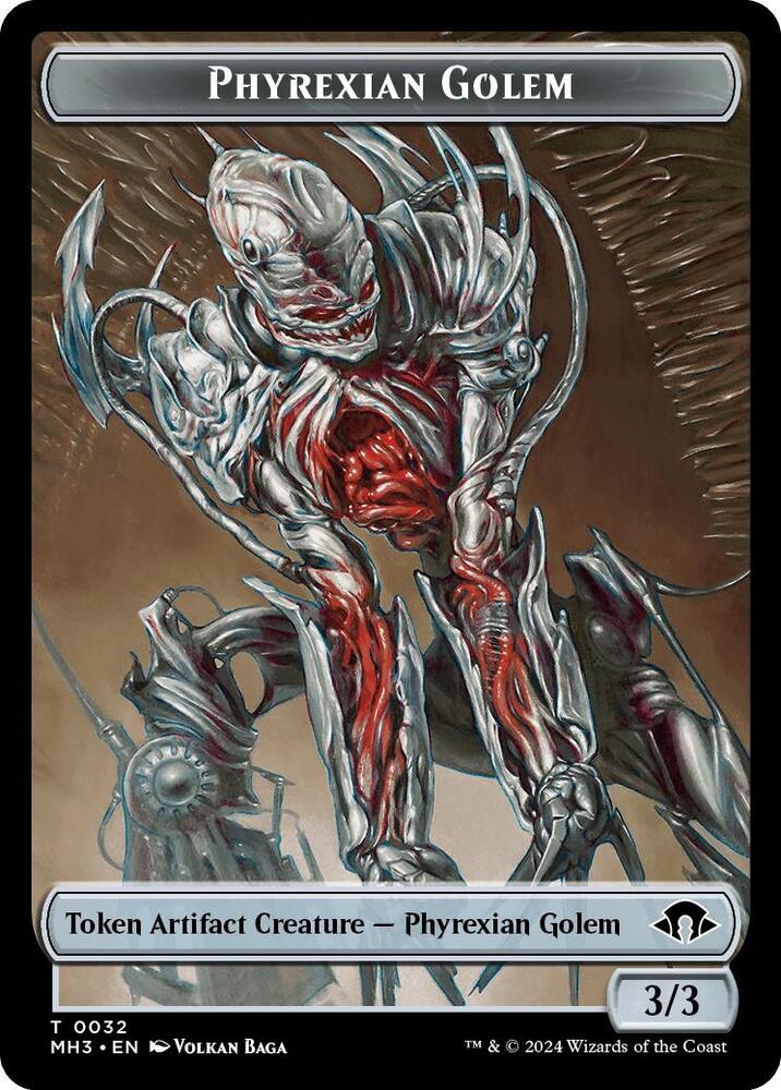 Phyrexian Golem Token (32) [Modern Horizons 3]