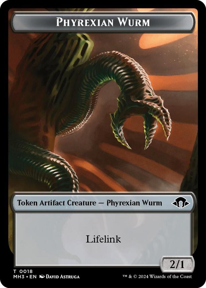 Phyrexian Wurm Token (0018) [Modern Horizons 3]