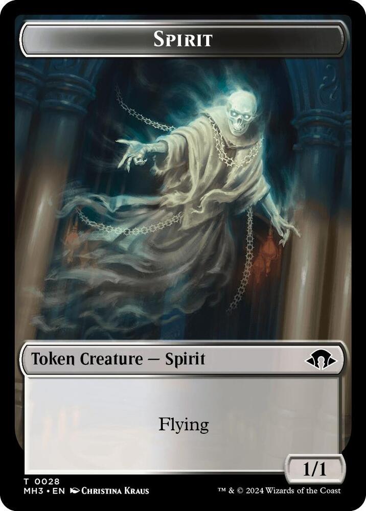 Spirit (0028) // Energy Reserve Double-Sided Token (28 // 36) [Modern Horizons 3]