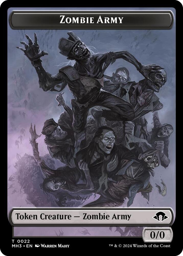 Zombie Army // Energy Reserve Double-Sided Token (22 // 36) [Modern Horizons 3]