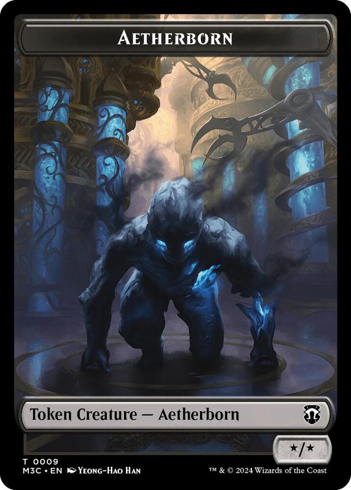 Aetherborn (Ripple Foil) // Thopter Double-Sided Token (9 // 26) [Modern Horizons 3 Commander]