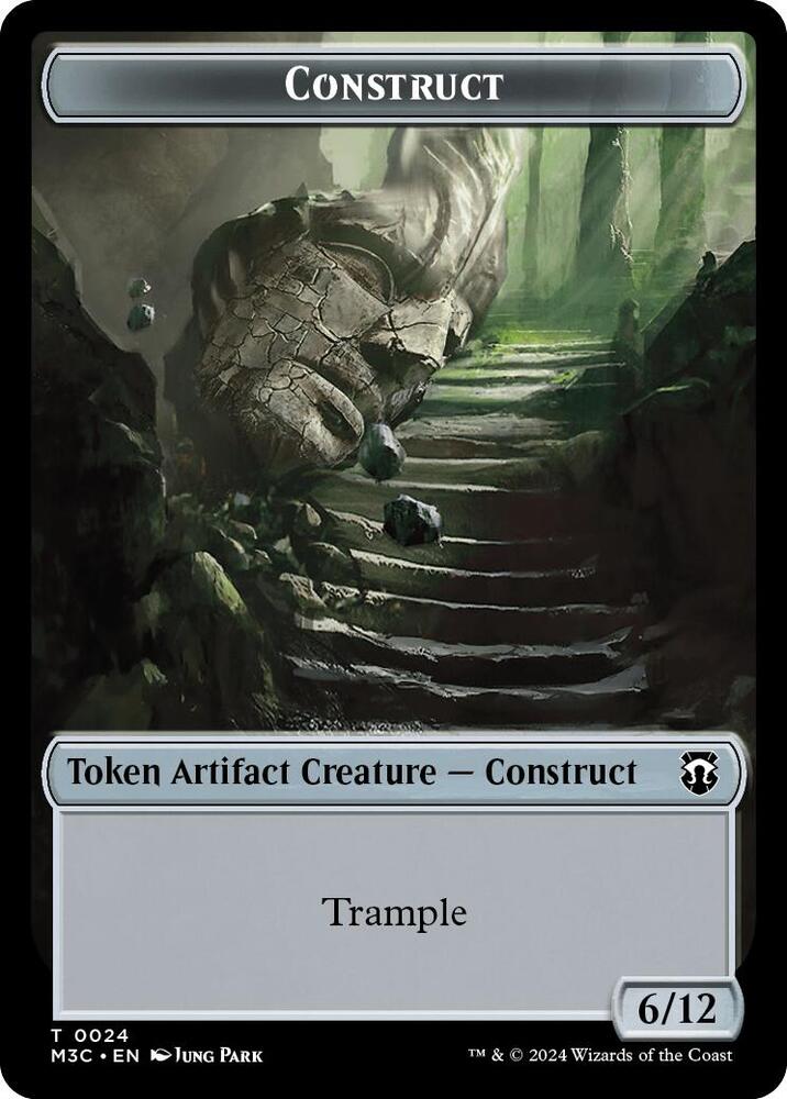 Construct (Ripple Foil) // Myr Double-Sided Token (24 // 25) [Modern Horizons 3 Commander]
