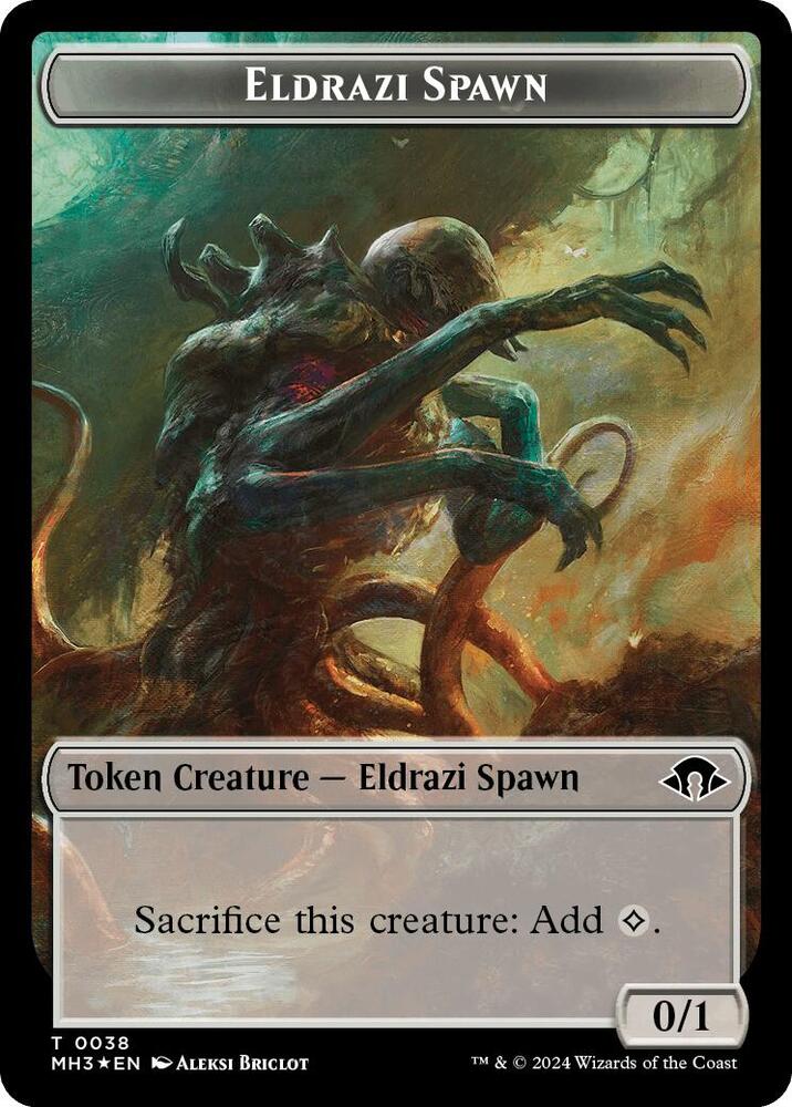 Eldrazi Spawn (Ripple Foil) // Eldrazi Scion Double-Sided Token (38 // 3) [Modern Horizons 3 Commander]