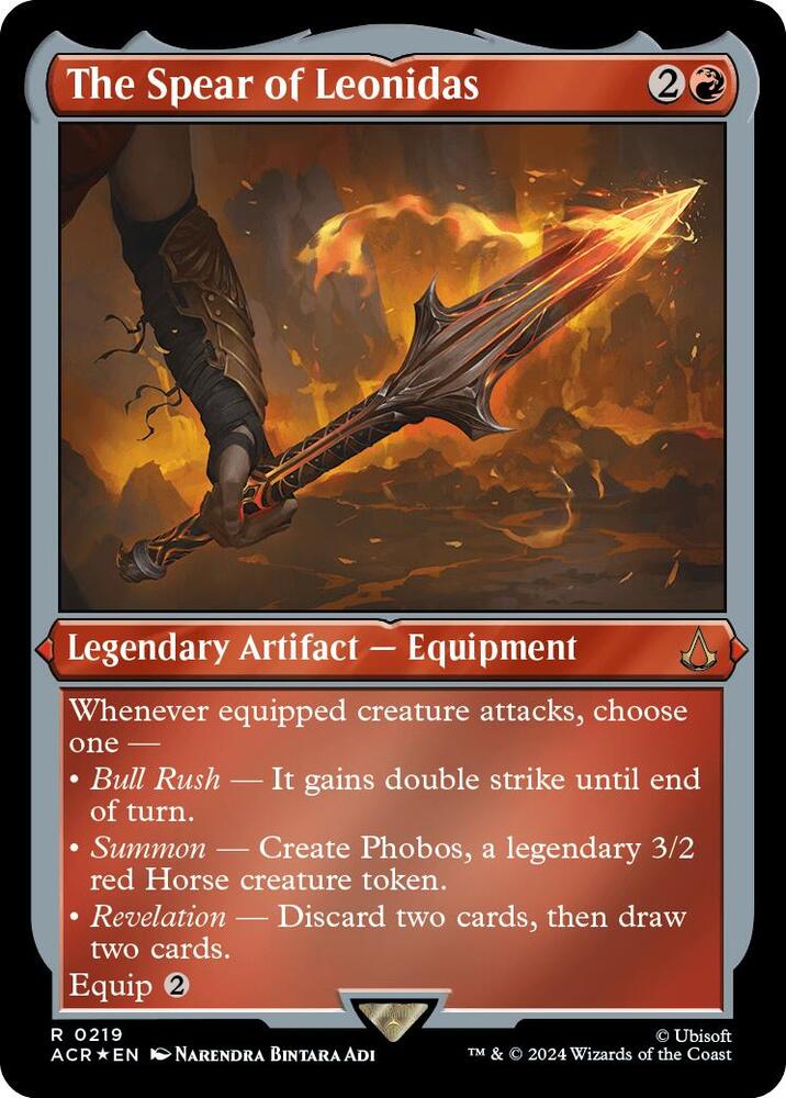 The Spear of Leonidas (Foil Etched) (219) [Assassin's Creed]