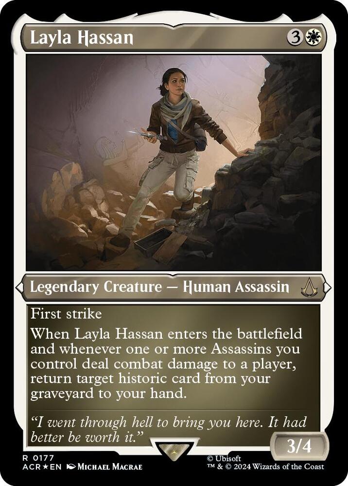 Layla Hassan (Foil Etched) (177) [Assassin's Creed]