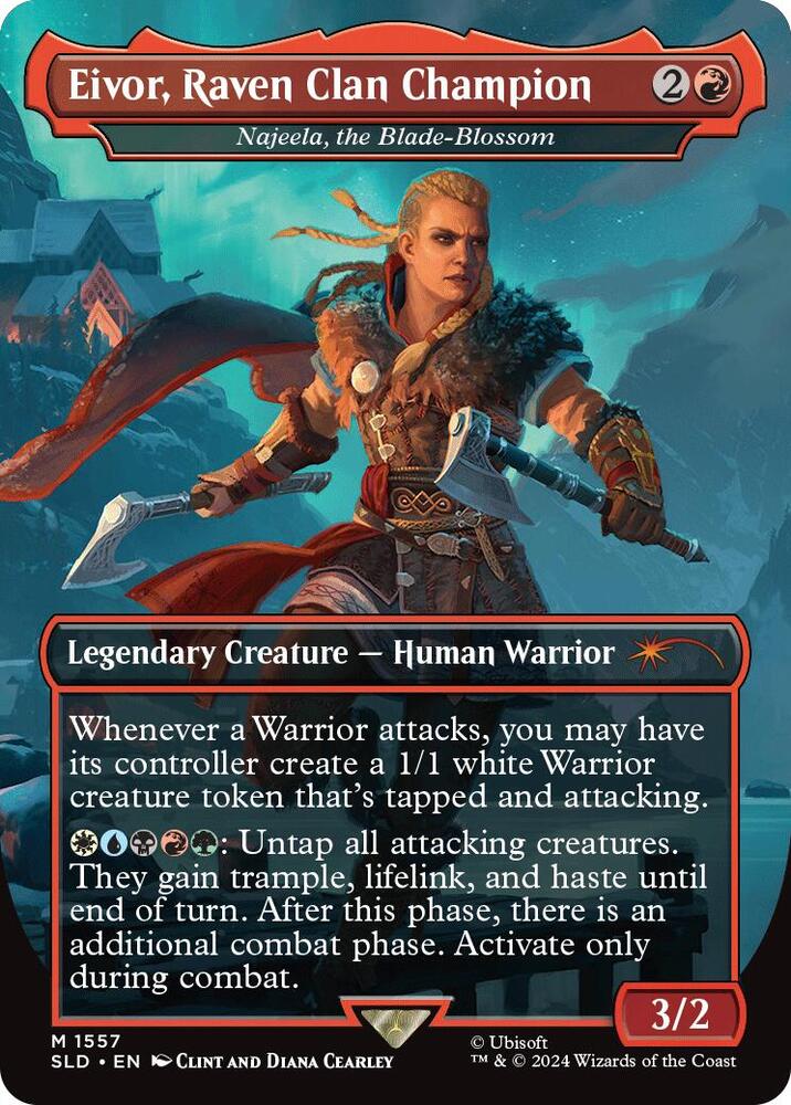 Eivor, Raven Clan Champion - Najeela, the Blade-Blossom (1557) [Secret Lair Drop]