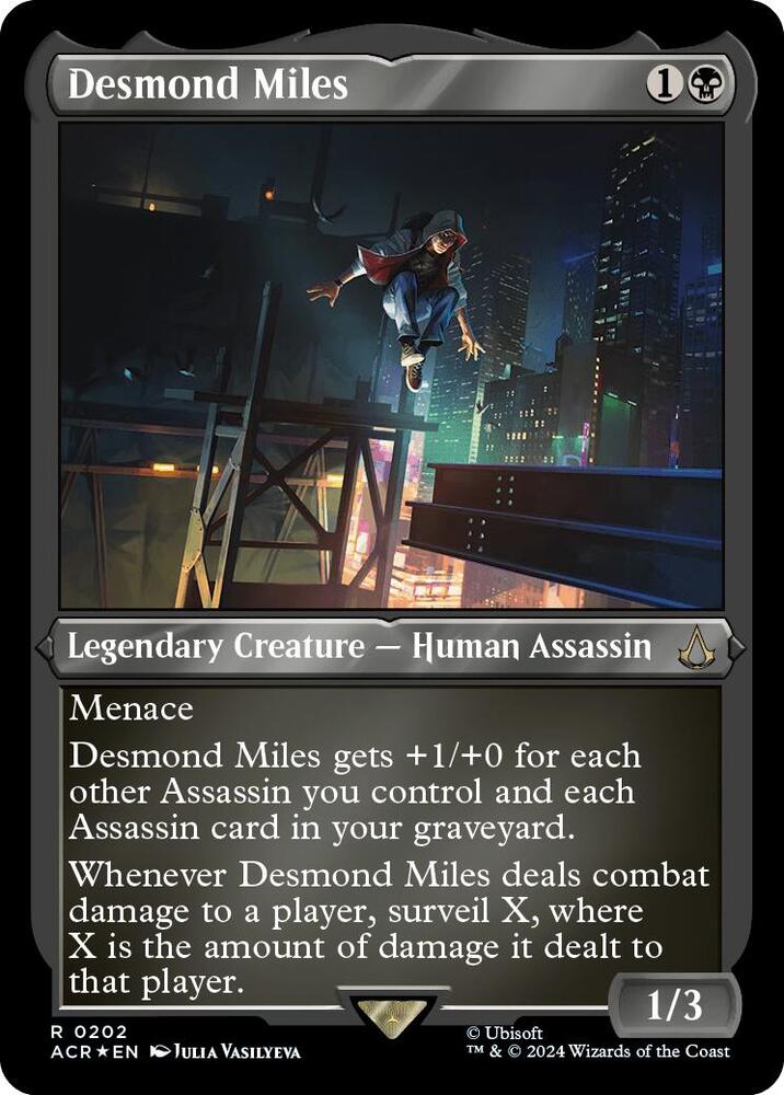 Desmond Miles (Foil Etched) (202) [Assassin's Creed]