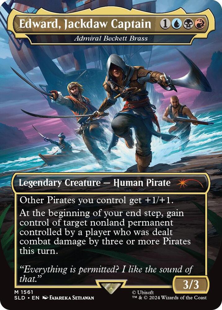 Edward, Jackdaw Captain - Admiral Beckett Brass (1561) [Secret Lair Drop]