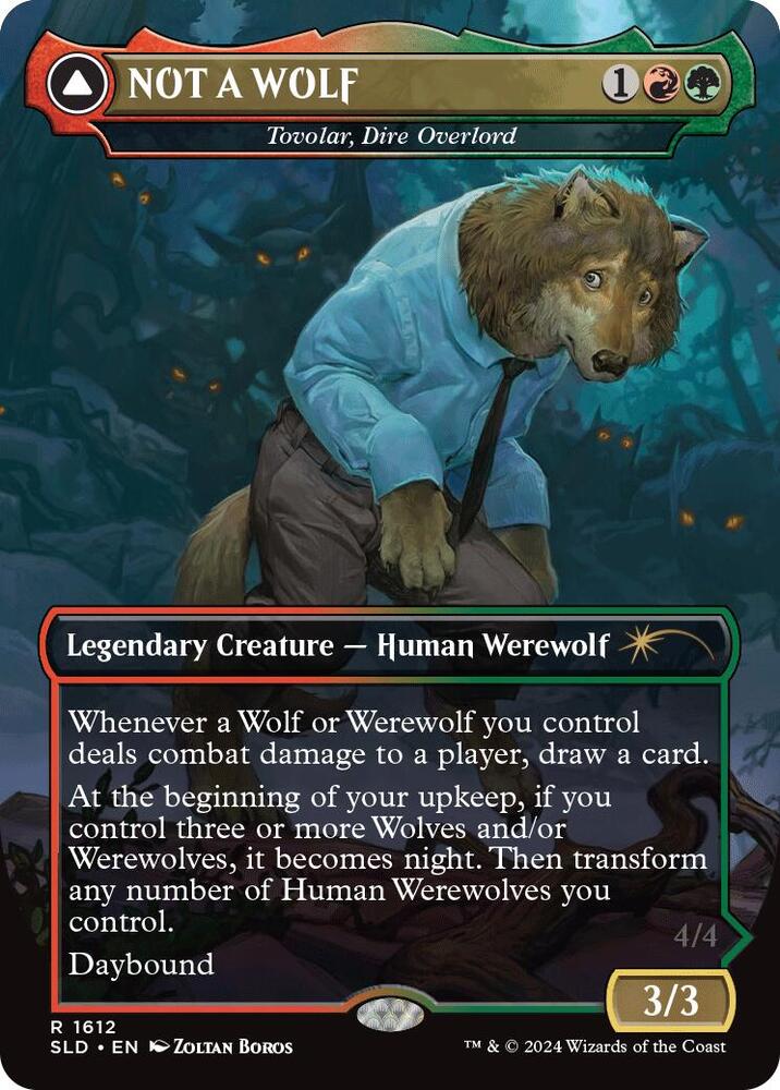 NOT A WOLF - Tovolar, Dire Overlord (1612) [Secret Lair Drop]