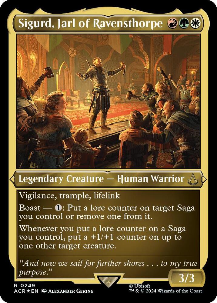 Sigurd, Jarl of Ravensthorpe (Foil Etched) (249) [Assassin's Creed]