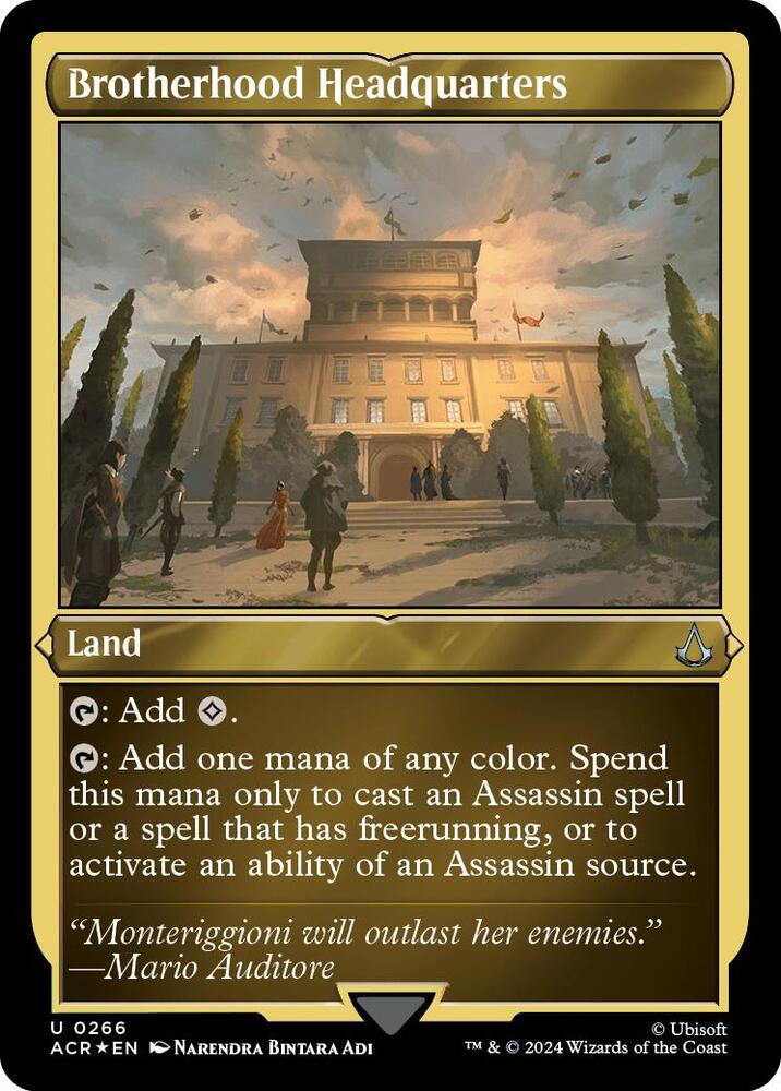 Brotherhood Headquarters (Foil Etched) (266) [Assassin's Creed]