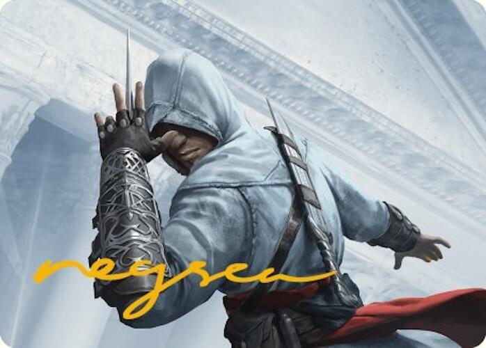 Altair Ibn-La'Ahad Art Card (Gold-Stamped Signature) (15) [Universes Beyond: Assassin's Creed Art Series]