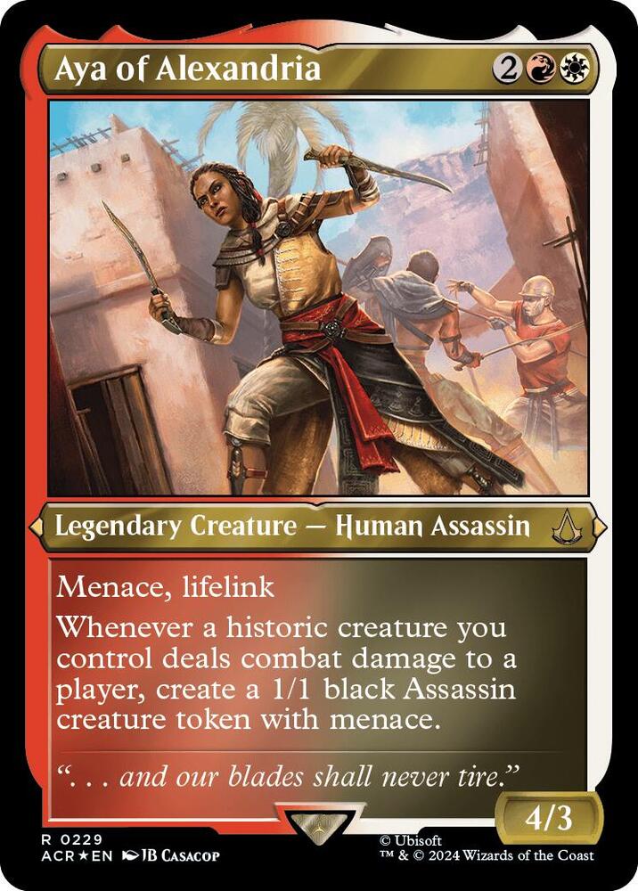 Aya of Alexandria (Foil Etched) (229) [Assassin's Creed]