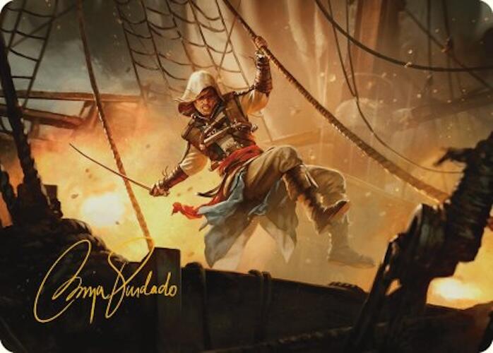 Edward Kenway Art Card (Gold-Stamped Signature) (5) [Universes Beyond: Assassin's Creed Art Series]