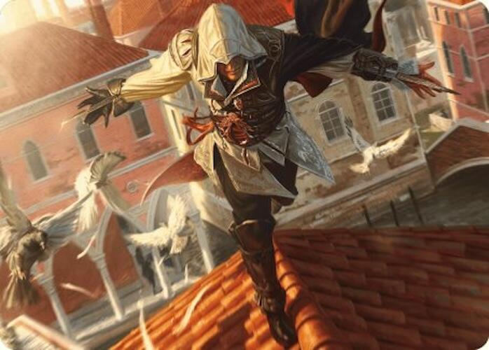Ezio, Blade of Vengeance Art Card (19) [Universes Beyond: Assassin's Creed Art Series]