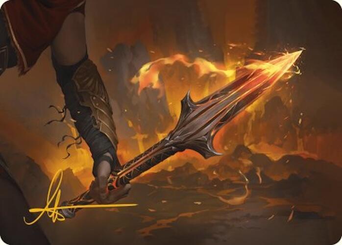 The Spear of Leonidas Art Card (Gold-Stamped Signature) (4) [Universes Beyond: Assassin's Creed Art Series]