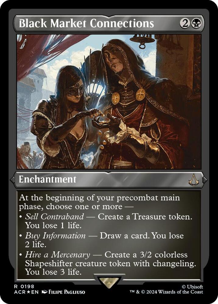 Black Market Connections (Foil Etched) (198) [Assassin's Creed]