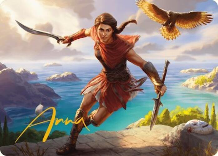 Kassandra, Eagle Bearer Art Card (Gold-Stamped Signature) (6) [Universes Beyond: Assassin's Creed Art Series]