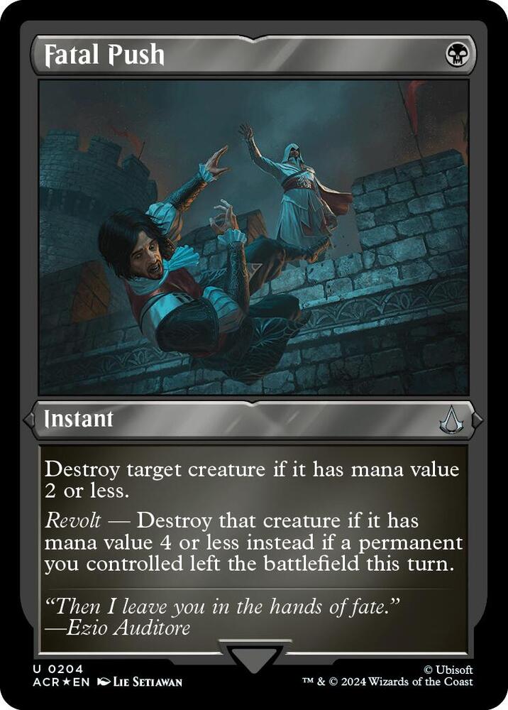 Fatal Push (Foil Etched) (204) [Assassin's Creed]