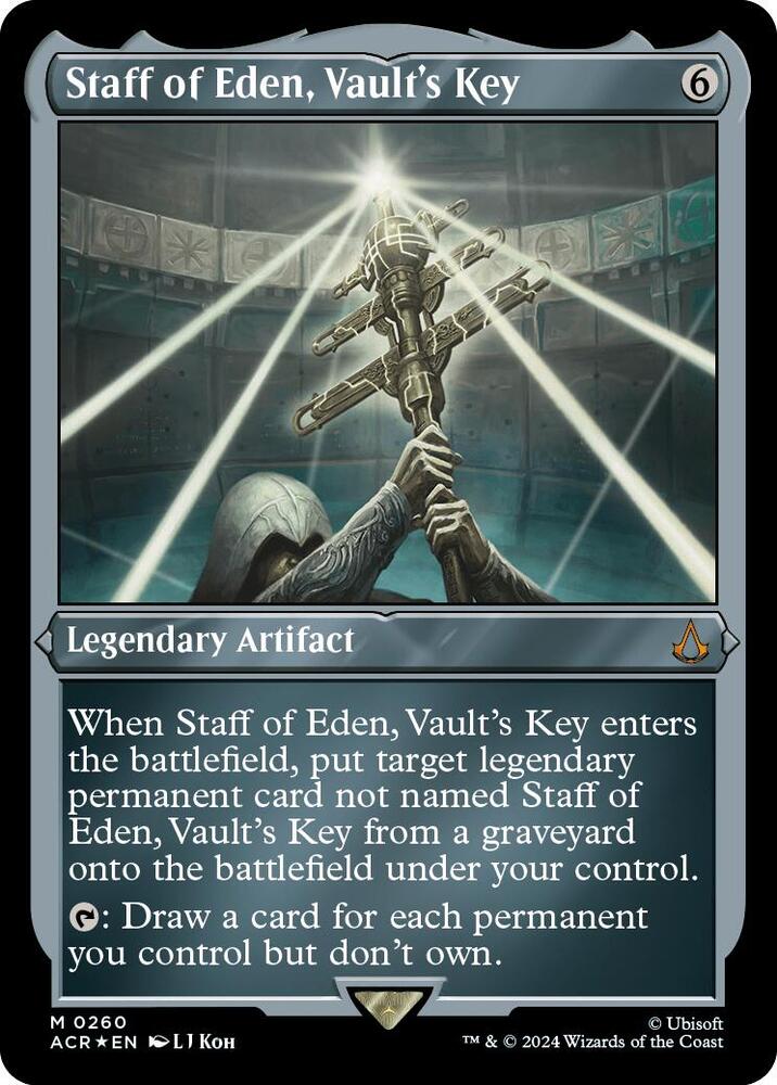 Staff of Eden, Vault's Key (Foil Etched) (260) [Assassin's Creed]