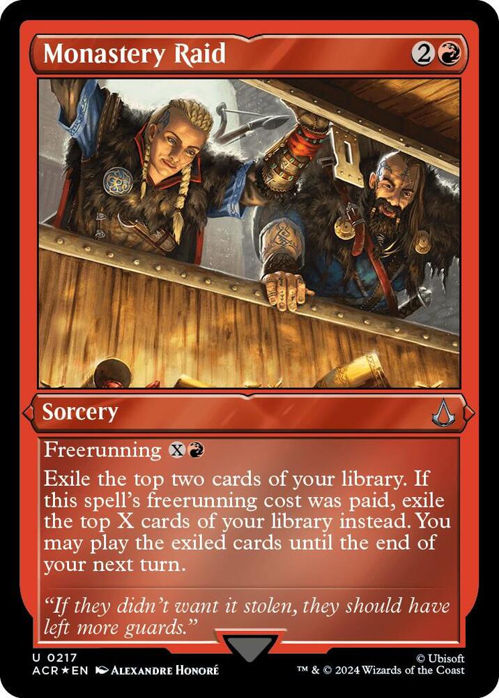 Monastery Raid (Foil Etched) (217) [Assassin's Creed]